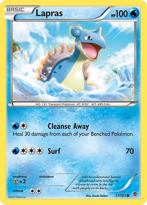 Lapras card from Plasma Blast