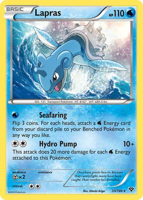 Lapras card from XY Base Set