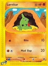 Larvitar card from Expedition