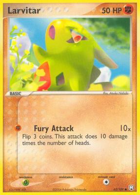 Larvitar - 062/109 card from EX Team Rocket Returns