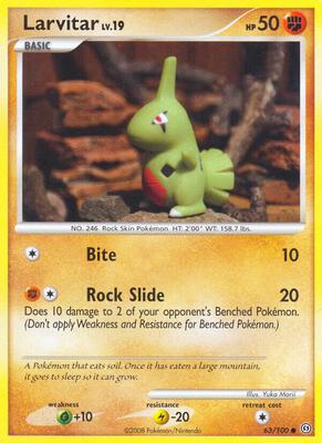 Larvitar card from Stormfront