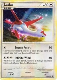 Latias - HGSS10 (Cosmos Holo) card from HGSS Promos