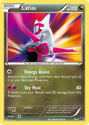 Latias card from Dragon Vault