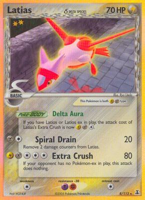 Latias (Delta Species) card from EX Delta Species