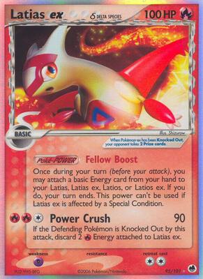 Latias ex (Delta Species) card from EX Dragon Frontiers