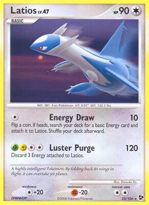 Latios card from Great Encounters