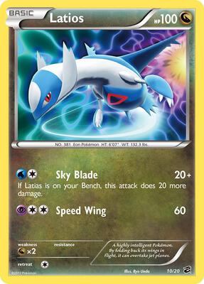Latios card from Dragon Vault