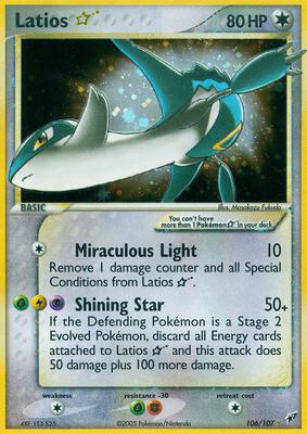 Latios Star card from EX Deoxys