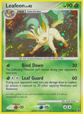 Leafeon (7) card from Majestic Dawn