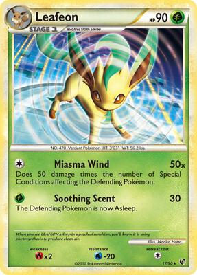 Leafeon card from Undaunted