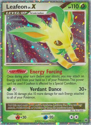 Leafeon LV.X card from Majestic Dawn