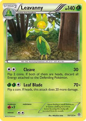 Leavanny card from Plasma Storm