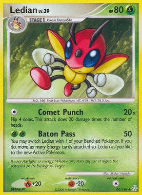 Ledian card from Legends Awakened
