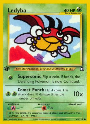 Ledyba card from Neo Genesis