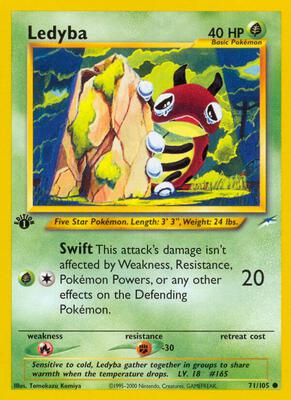 Ledyba card from Neo Destiny