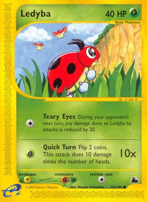 Ledyba (72) card from Skyridge