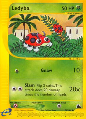 Ledyba (73) card from Skyridge