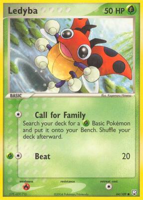 Ledyba card from EX Team Rocket Returns