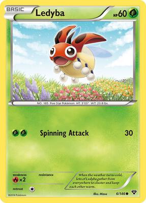 Ledyba card from XY Base Set