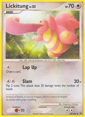 Lickitung card from Majestic Dawn