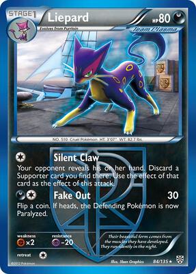 Liepard (Team Plasma) card from Plasma Storm