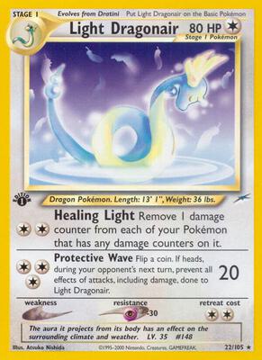 Light Dragonair card from Neo Destiny