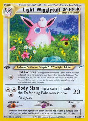 Light Wigglytuff card from Neo Destiny