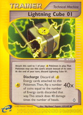 Lightning Cube 01 card from Aquapolis