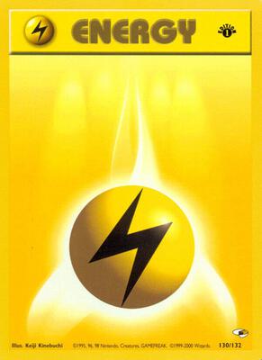 Lightning Energy card from Gym Heroes