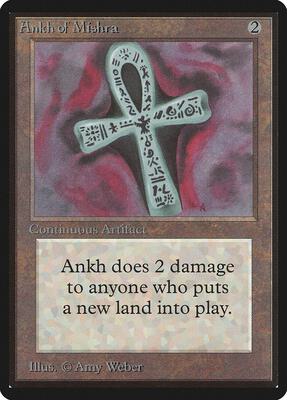 Ankh of Mishra card from Beta Edition