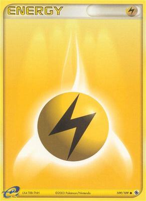 Lightning Energy card from EX Ruby and Sapphire