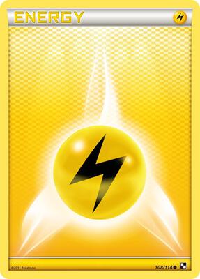 Lightning Energy card from Black and White