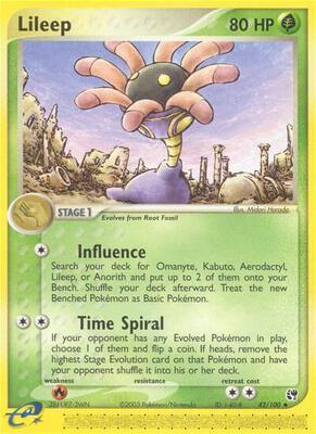 Lileep - 42/100 card from EX Sandstorm