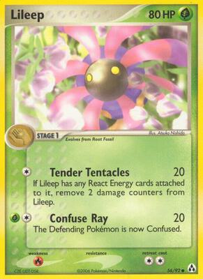 Lileep card from EX Legend Maker