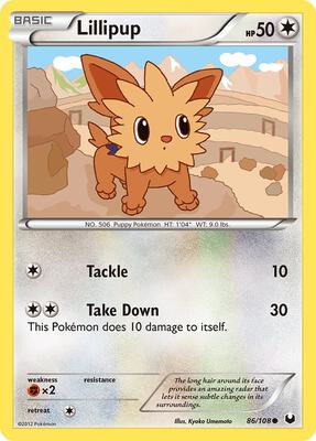 Lillipup card from Dark Explorers