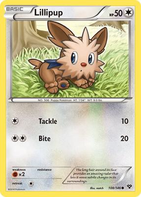 Lillipup card from XY Base Set