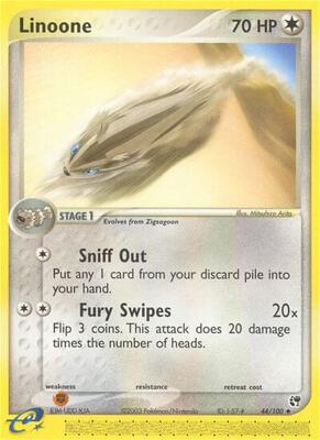 Linoone card from EX Sandstorm