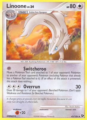 Linoone card from Great Encounters