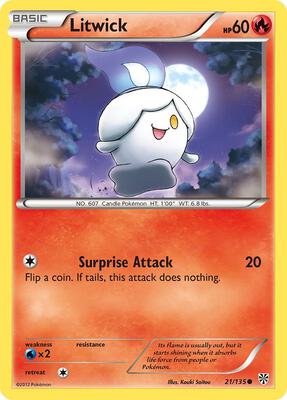 Litwick card from Plasma Storm