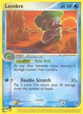 Lombre - 45/100 card from EX Sandstorm
