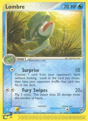Lombre - 46/100 card from EX Sandstorm