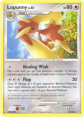 Lopunny card from Diamond and Pearl