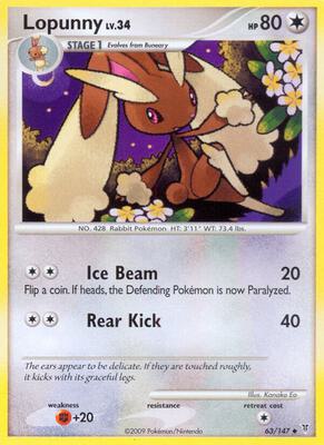Lopunny card from Supreme Victors