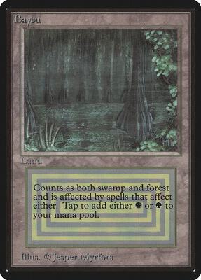 Bayou card from Beta Edition