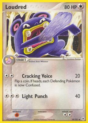 Loudred card from EX Hidden Legends