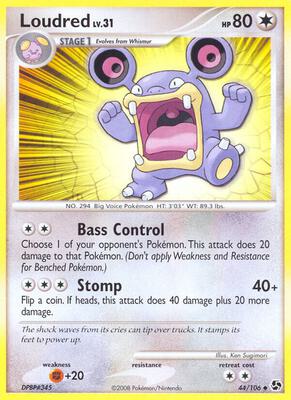 Loudred card from Great Encounters