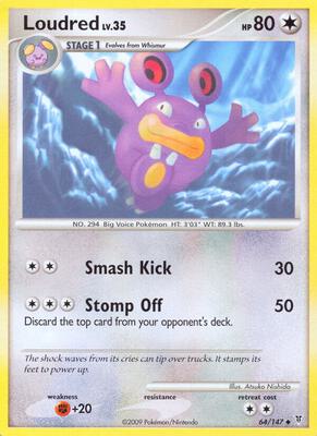 Loudred card from Supreme Victors