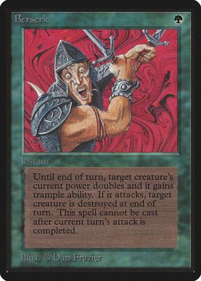 Berserk card from Beta Edition