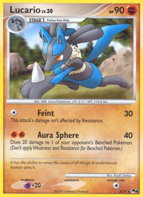 Lucario card from POP Series 6