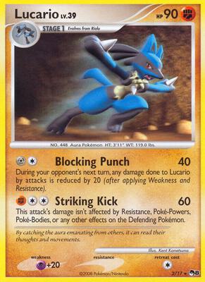 Lucario card from POP Series 8